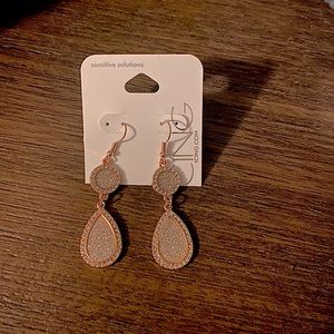 Rose gold earrings